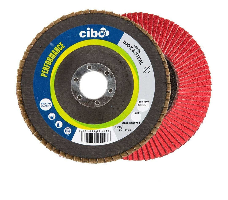 Ceramic Flap Discs Flap Discs Abrasives World 40 115 x 22.2mm