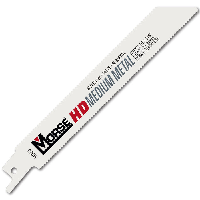 MORSE HD LINE RECIP Medium Bi-Metal 6" (150mm) 14 TPI MORSE Abrasives world