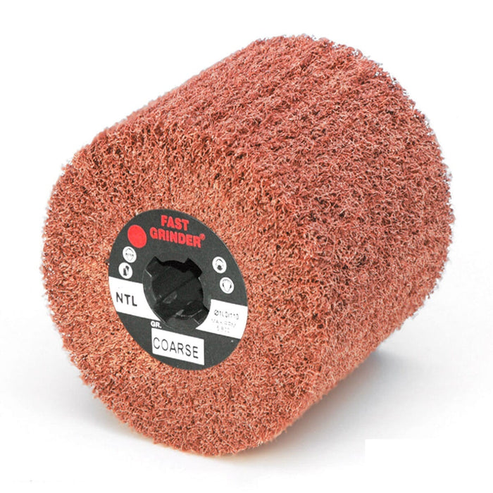 Fast Grinder 19mm Key way Non-Woven Wheels for Satin Finishing Machine Flap Wheel Abrasives World