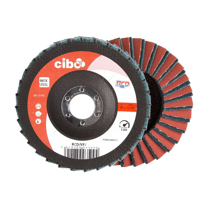 CIBO Rapid Combi Discs Flap Discs Abrasives World 125 x 22.2mm Very Fine 1