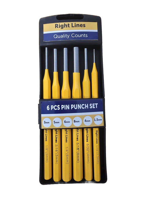 RIGHTLINES 6 pcs Pin Punch Set Pin Punches Abrasives world