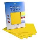 Yellow Aluminium Oxide Pro. Full Sheet 230 x 280mm P120 Grit - 25 Pack Sanding Sheets Abrasives world 