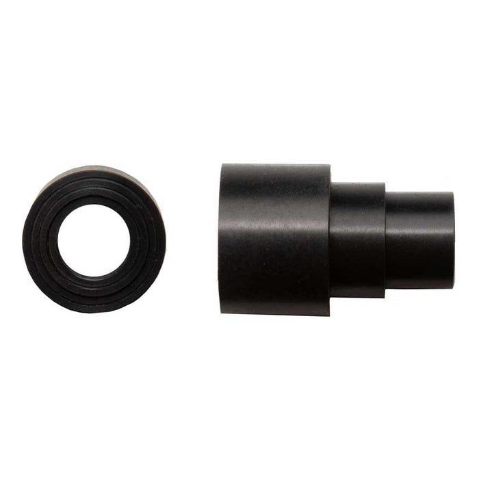 black plastic flanges for cibo Bristle Brush Wheels on a white background