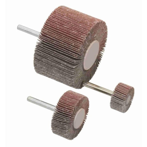 CIBO Abrasive Cloth Flap Wheels on a Spindle Flap Wheel Abrasives World 