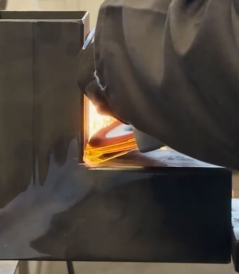 CIBO Ultimate FCC Ceramic Flap Discs abrading a weld joint with sparks