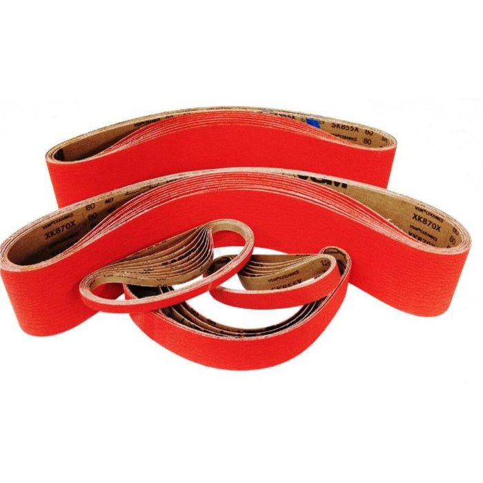 Mixed Grade Sanding Belts 610mm X 100mm | 40-120 Grit 20 PC