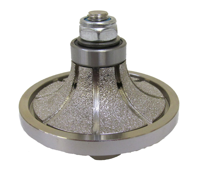 Diamond Profiling Router Wheels For Granite Diamond Edge Router Abrasives World Demi Bullnose - 20mm Radius 