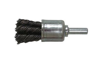 Wire Brush Wheel Twisted Knot Mounted End Stainless Steel Wire Brushes ABRASIVES FOR INDUSTRY LIMITED - Abrasives world 