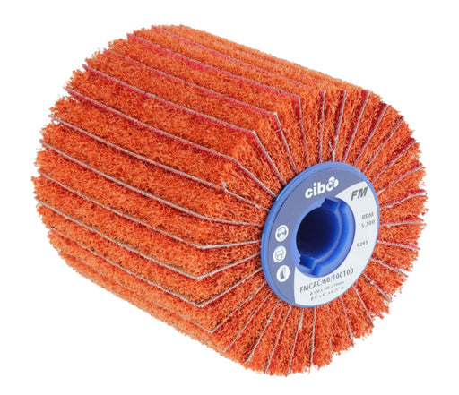 Combination Flap Brush Wheels with 19mm Keyway (FMCA) Flap Wheel Abrasives World 100 x 50 x 19mm P60 - Ceramic 1