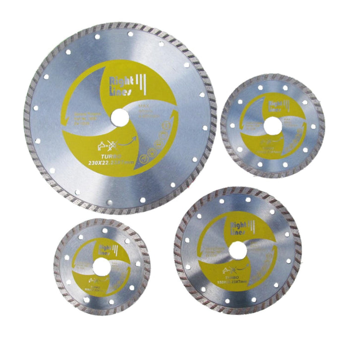 RIGHT LINES General Purpose Turbo Diamond Discs Diamond Blade General Purpose Abrasives World 