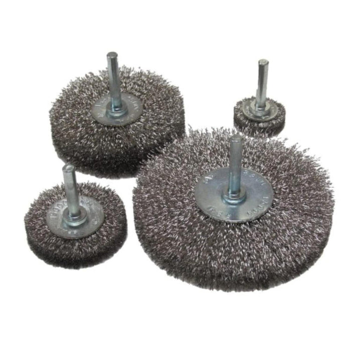 JAZ Spindle Mounted Radial Brush Wheels: Stainless Wire Brushes Abrasives World 