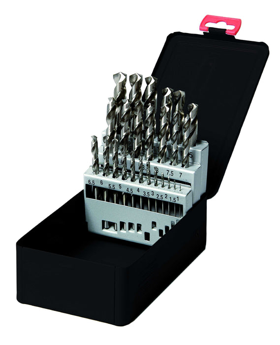 DRILLS 1-13mm TIN Coated 25pc Set HSS DRILLS ABRASIVES FOR INDUSTRY LIMITED - Abrasives world 