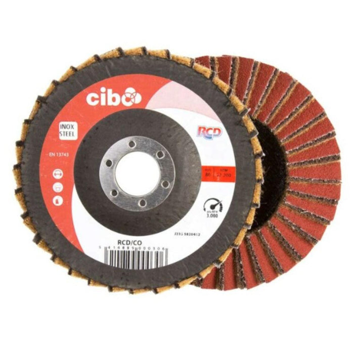 CIBO Rapid Combi Discs Flap Discs Abrasives World 115 x 22.2mm Course 1