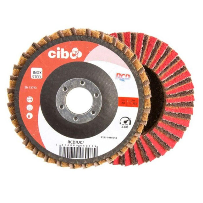 CIBO Rapid Combi Discs Flap Discs Abrasives World 115 x 22.2mm Ultra Course 1