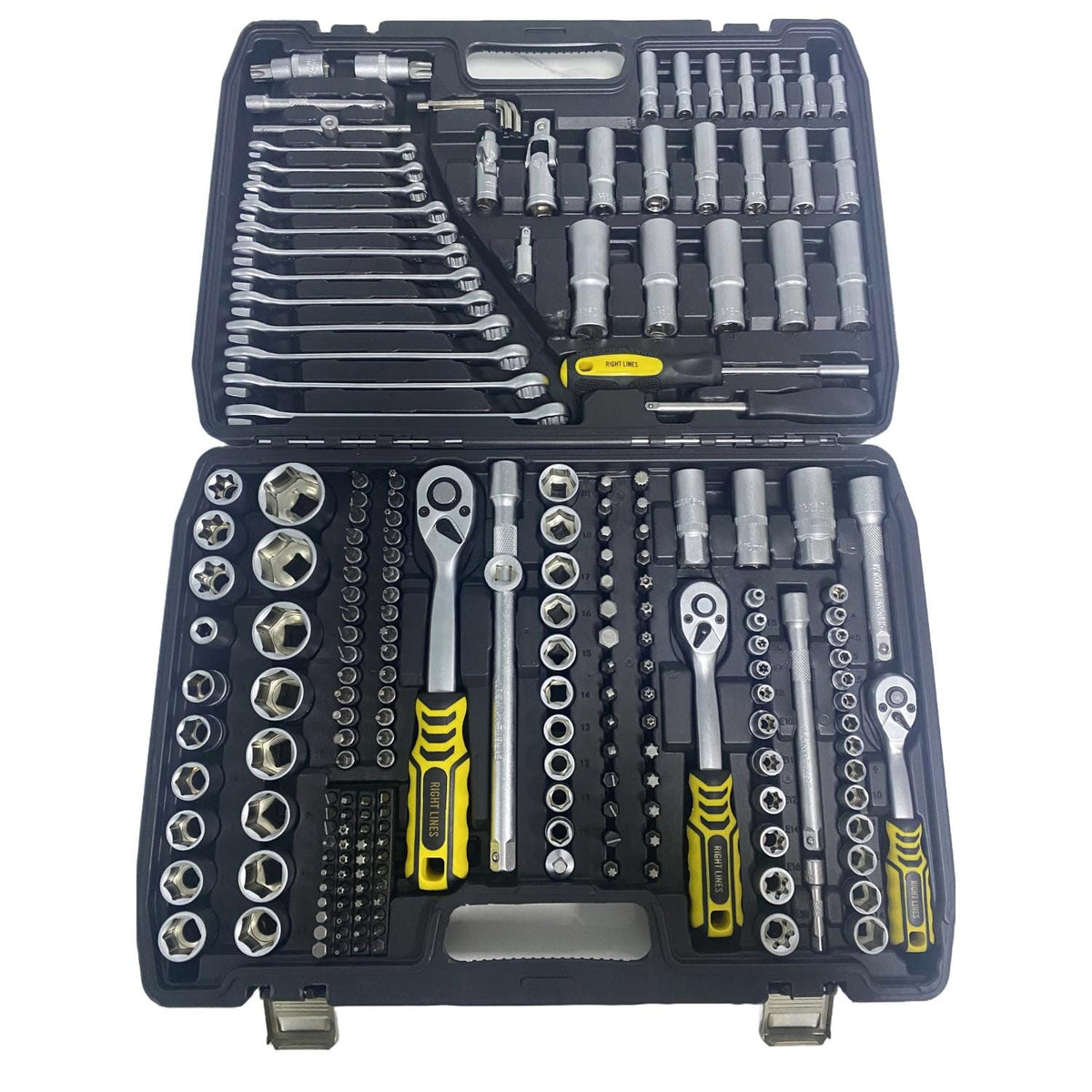 Complete Chrome Socket & Ratchet Tool Set | Multi-Drive Mechanics Kit
