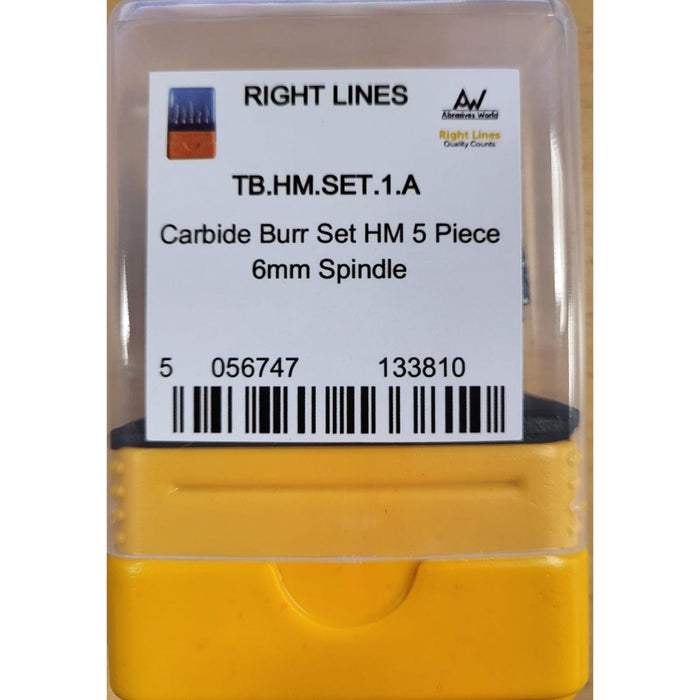 RIGHT LINES Hard Metal Carbide Burr Set Carbide Burr Hard Metal Abrasives World 