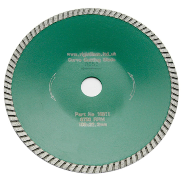 RIGHT LINES Turbo Diamond Discs For Curve Cutting Diamond Curve Cutting Tile Blades Abrasives World 