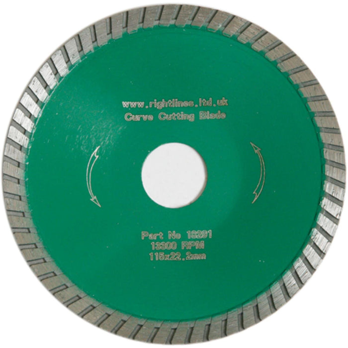 RIGHT LINES Turbo Diamond Discs For Curve Cutting Diamond Curve Cutting Tile Blades Abrasives World 
