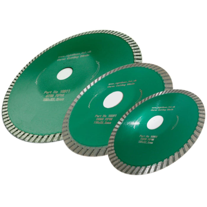 RIGHT LINES Turbo Diamond Discs For Curve Cutting Diamond Curve Cutting Tile Blades Abrasives World 