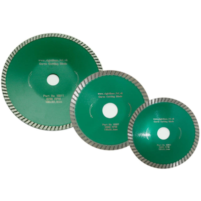 RIGHT LINES Turbo Diamond Discs For Curve Cutting Diamond Curve Cutting Tile Blades Abrasives World 
