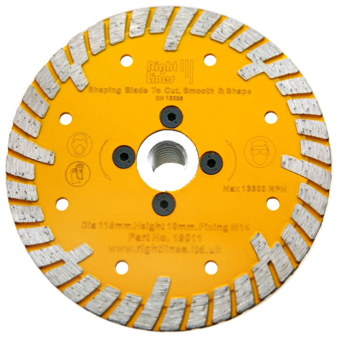RIGHT LINES Shaping 'Vanity', Flat Faced Diamond Discs Diamond Shaping Blades Abrasives World 