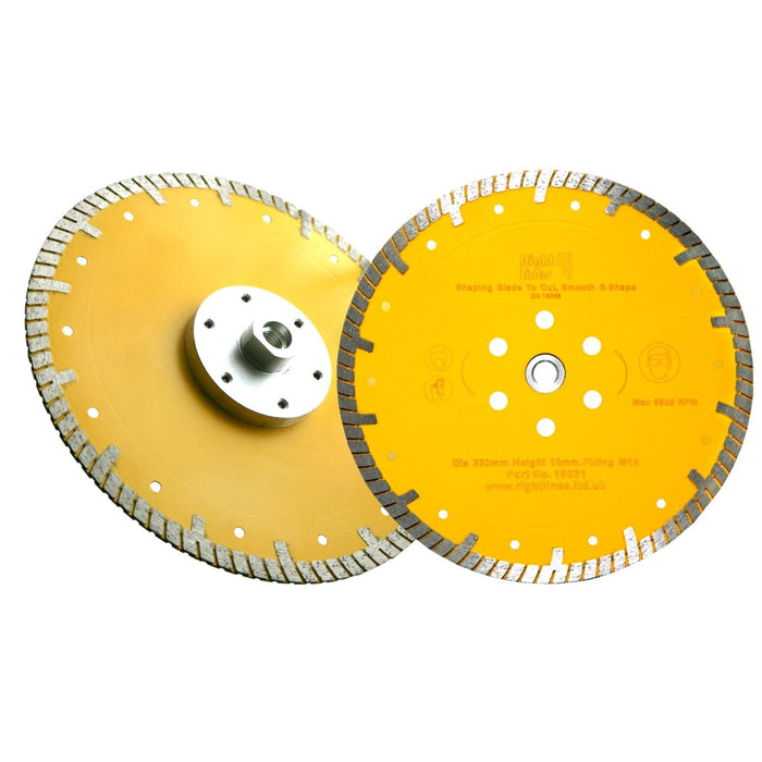 RIGHT LINES Shaping 'Vanity', Flat Faced Diamond Discs Diamond Shaping Blades Abrasives World 
