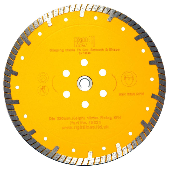 RIGHT LINES Shaping 'Vanity', Flat Faced Diamond Discs Diamond Shaping Blades Abrasives World 