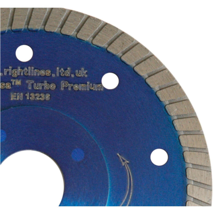 RIGHT LINES Tile Slysa Turbo Premium Fast Cutting Porcelain Diamond Discs Diamond Blade Tile Slysa Abrasives World 