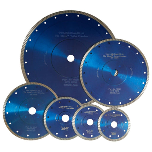 RIGHT LINES Tile Slysa Turbo Premium Fast Cutting Porcelain Diamond Discs Diamond Blade Tile Slysa Abrasives World 