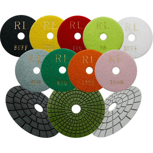 RIGHT LINES Stone Concrete Porcelain Diamond Polishing Pads Wet Use Diamond Polishing Pad Wet Use Abrasives World 