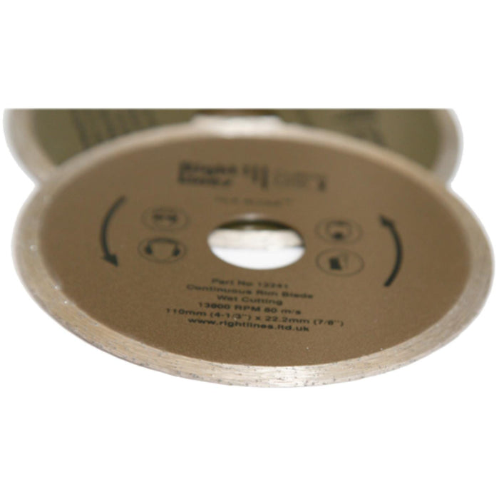 Right Lines Continuous Rim Diamond Discs – Ceramic & Quarry Tile Diamond Blade Tile Slysa Abrasives World 