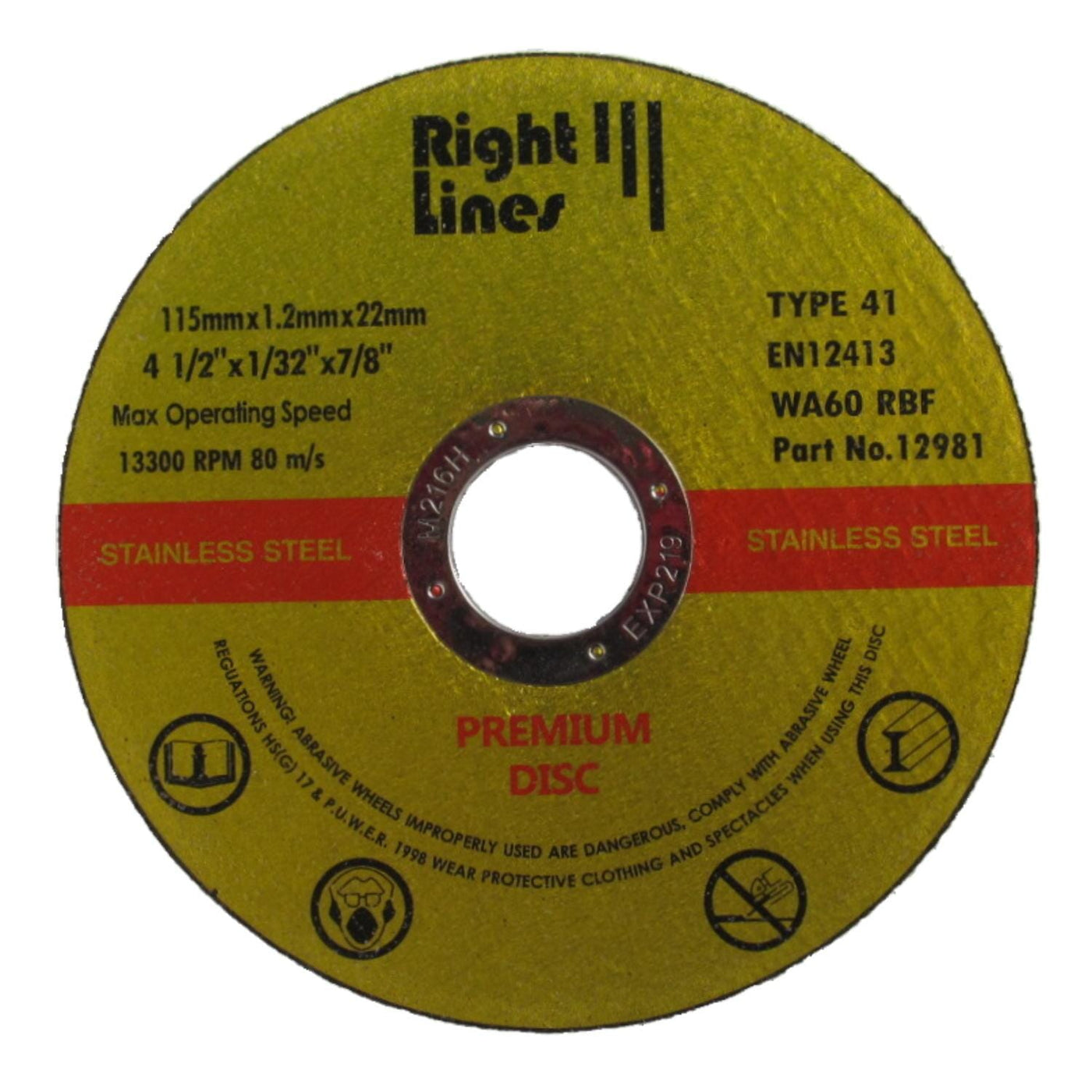 Premium Pro Thin Cutting Discs for Stainless & Mild Steel – 115/125mm