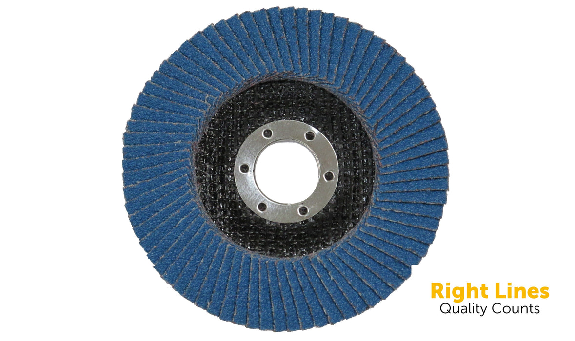 Right Lines Zirconium Flap Discs - 115mm Flap Discs Abrasives World 