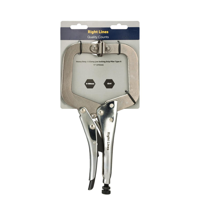 RIGHT LINES C-Clamp Jaw locking Grip Plier Type A 11" (275mm) Right lines Abrasives world 