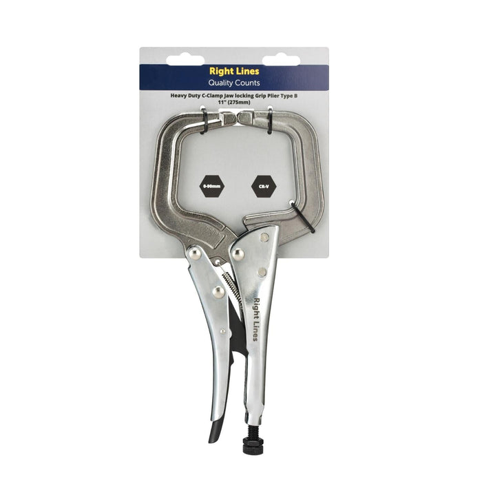 RIGHT LINES C-Clamp Jaw locking Grip Plier Type B 11" (275mm) Right lines Abrasives world 