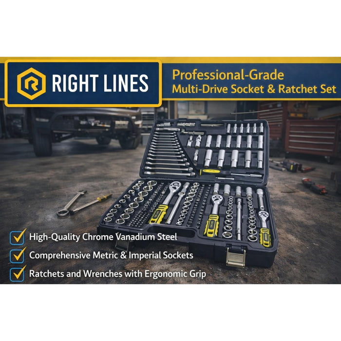 Right Lines Multi-Drive Socket and Ratchet Set Right lines Abrasives world 