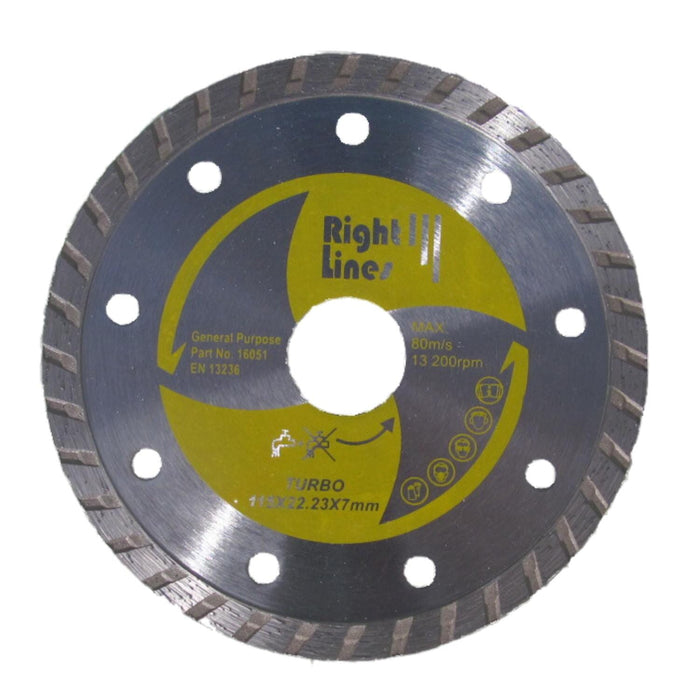 RIGHT LINES General Purpose Turbo Diamond Discs Diamond Blade General Purpose Abrasives World 