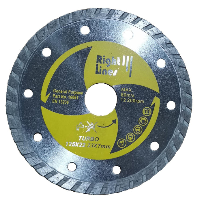 RIGHT LINES General Purpose Turbo Diamond Discs Diamond Blade General Purpose Abrasives World 