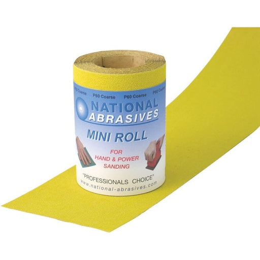 Yellow Aluminium Oxide Pro. 5m x 115mm P80 Roll Abrasive Roll Aluminium Oxide Abrasives world 