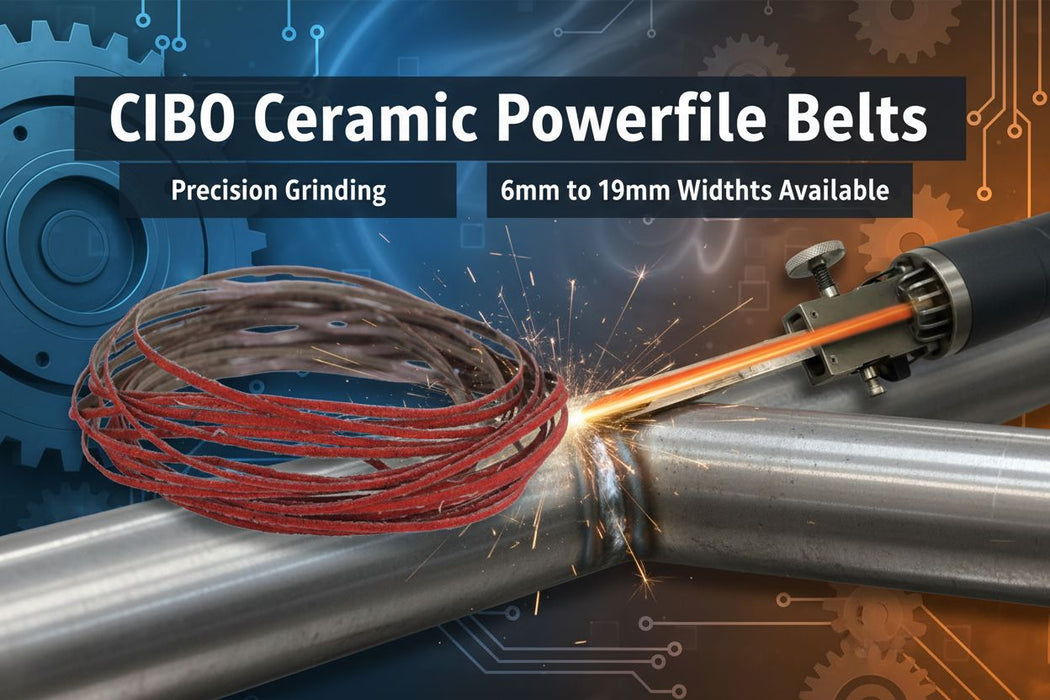 CIBO Performance Powerfile Belts - Ceramic File Belts Ceramic Abrasives World 