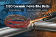 CIBO Performance Powerfile Belts - Ceramic File Belts Ceramic Abrasives World 