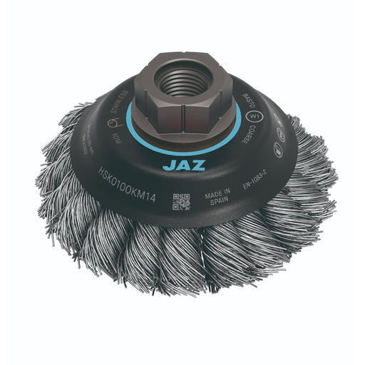 JAZ Angle Grinder Brush Wheels: Stainless Steel Wire Brushes Abrasives World 