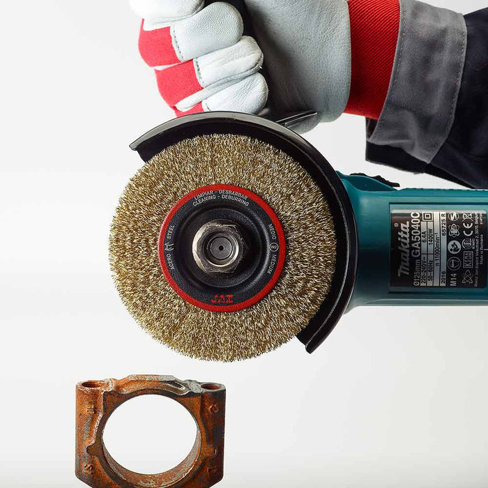 Wire Radial Brush Wheels For Angle Grinders -Steel Wire Brushes Abrasives World 