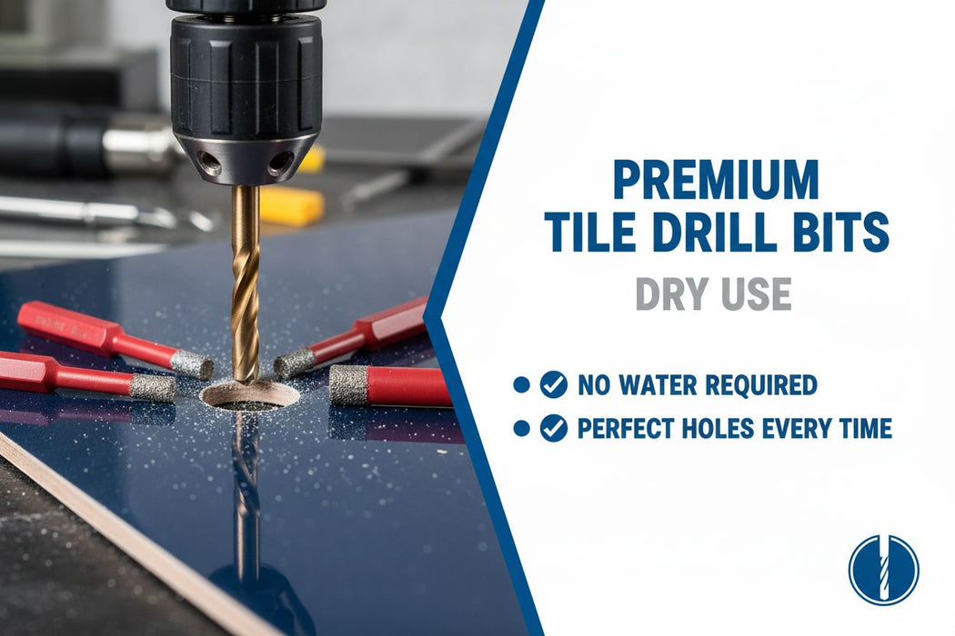 RIGHT LINES Premium Tile Drill Bits - Dry Use Diamond Dry Use Tile Core Drill Bits Abrasives World 