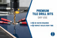 RIGHT LINES Premium Tile Drill Bits - Dry Use Diamond Dry Use Tile Core Drill Bits Abrasives World 