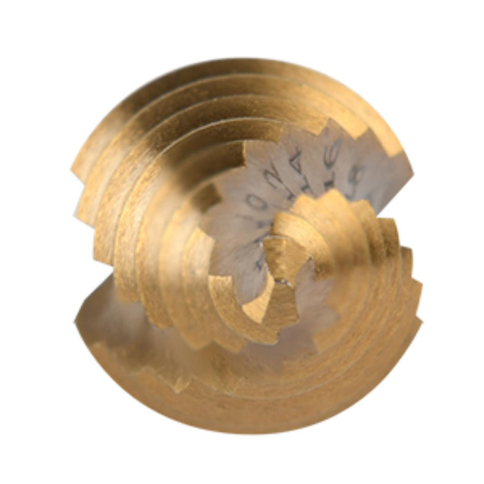 RIGHT LINES 3 pc HSS Step Drill Titanium Coated 1/4" Shank Spiral Flute 4 - 32mm Drills Abrasives world 